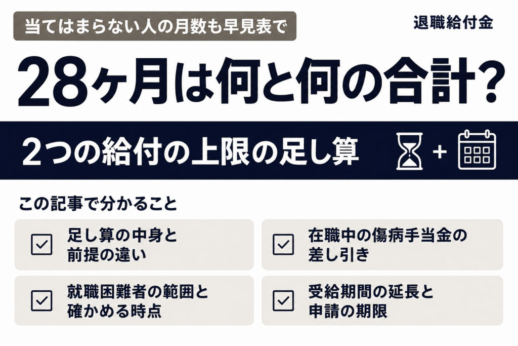 28ヶ月は何と何の合計かと、この記事で分かること4つを載せた表紙