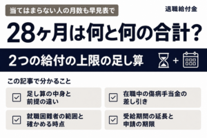 28ヶ月は何と何の合計かと、この記事で分かること4つを載せた表紙
