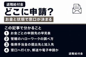退職給付金はどこに申請？（この記事で分かること）