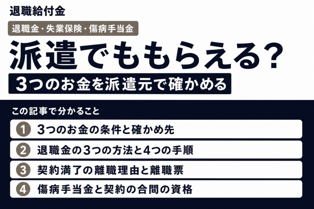 退職給付金は派遣社員でももらえる？（この記事で分かること）